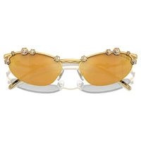 Sunglasses, Cat-Eye shape, SKU001, Gold tone by SWAROVSKI
