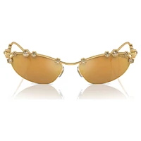 Sunglasses, Cat-Eye shape, SKU001, Gold tone by SWAROVSKI