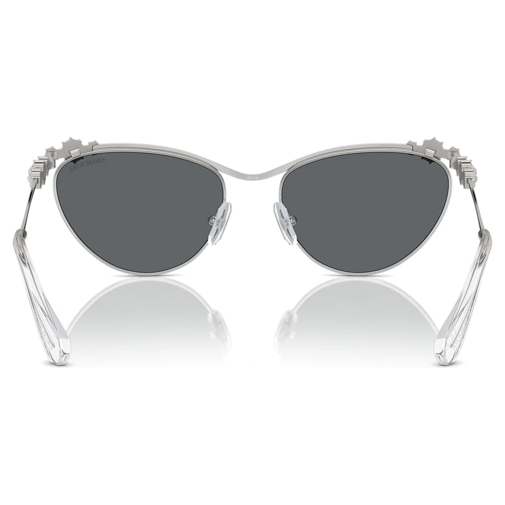 Sunglasses, Oval shape, SK7017, Silver Tone by SWAROVSKI