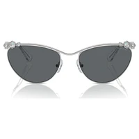 Sunglasses, Oval shape, SK7017, Silver Tone by SWAROVSKI
