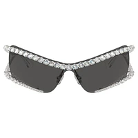 Sunglasses, Mask, Grey by SWAROVSKI