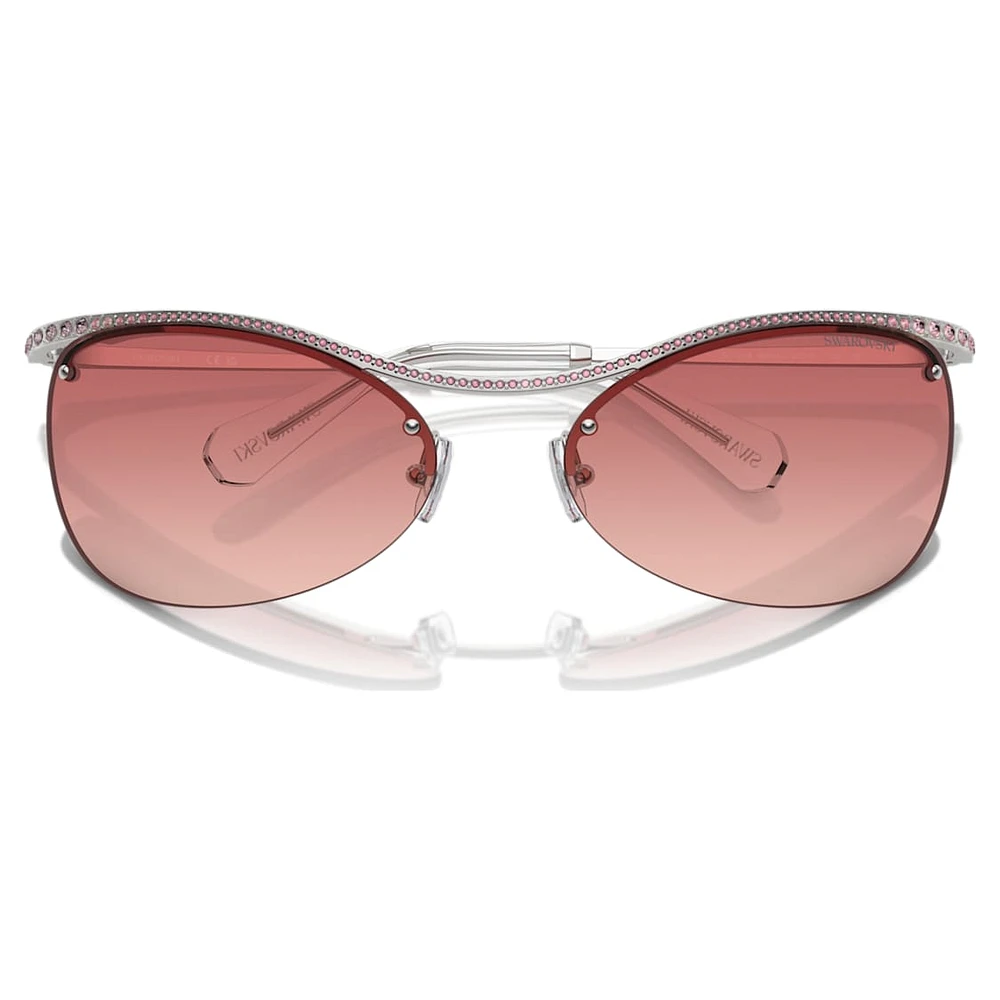 Sunglasses, Oval shape, SK7018, Pink by SWAROVSKI