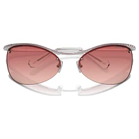 Sunglasses, Oval shape, SK7018, Pink by SWAROVSKI