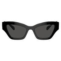 Sunglasses, Cat-Eye shape, Black by SWAROVSKI