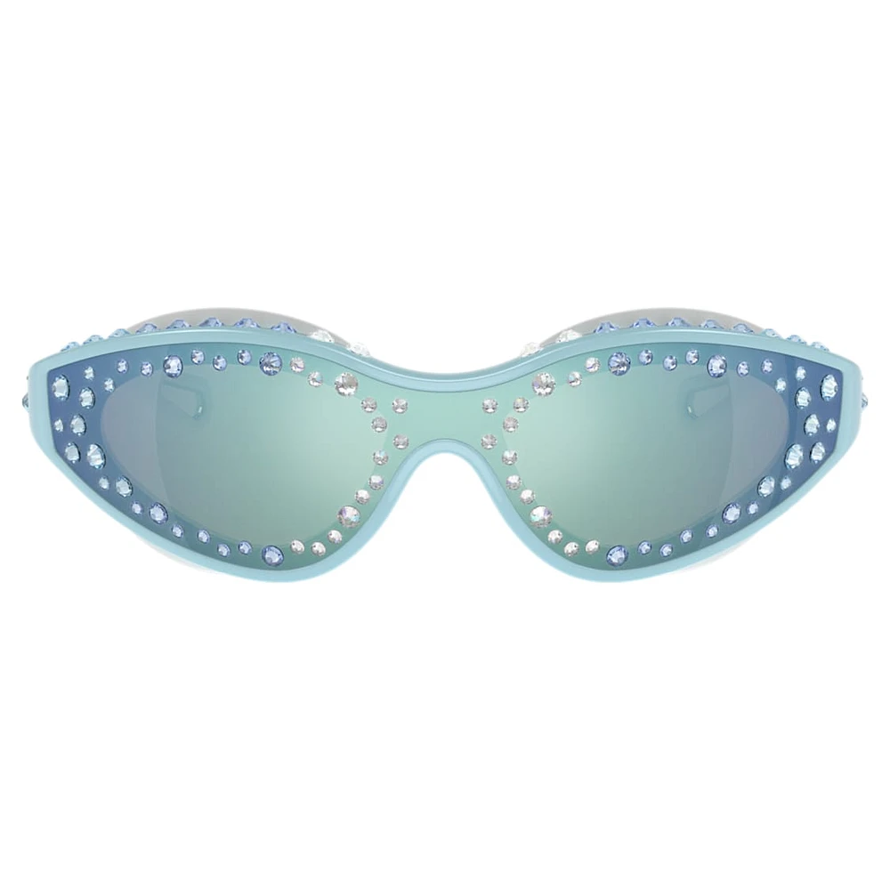 Sunglasses, Swimming shape, Blue by SWAROVSKI