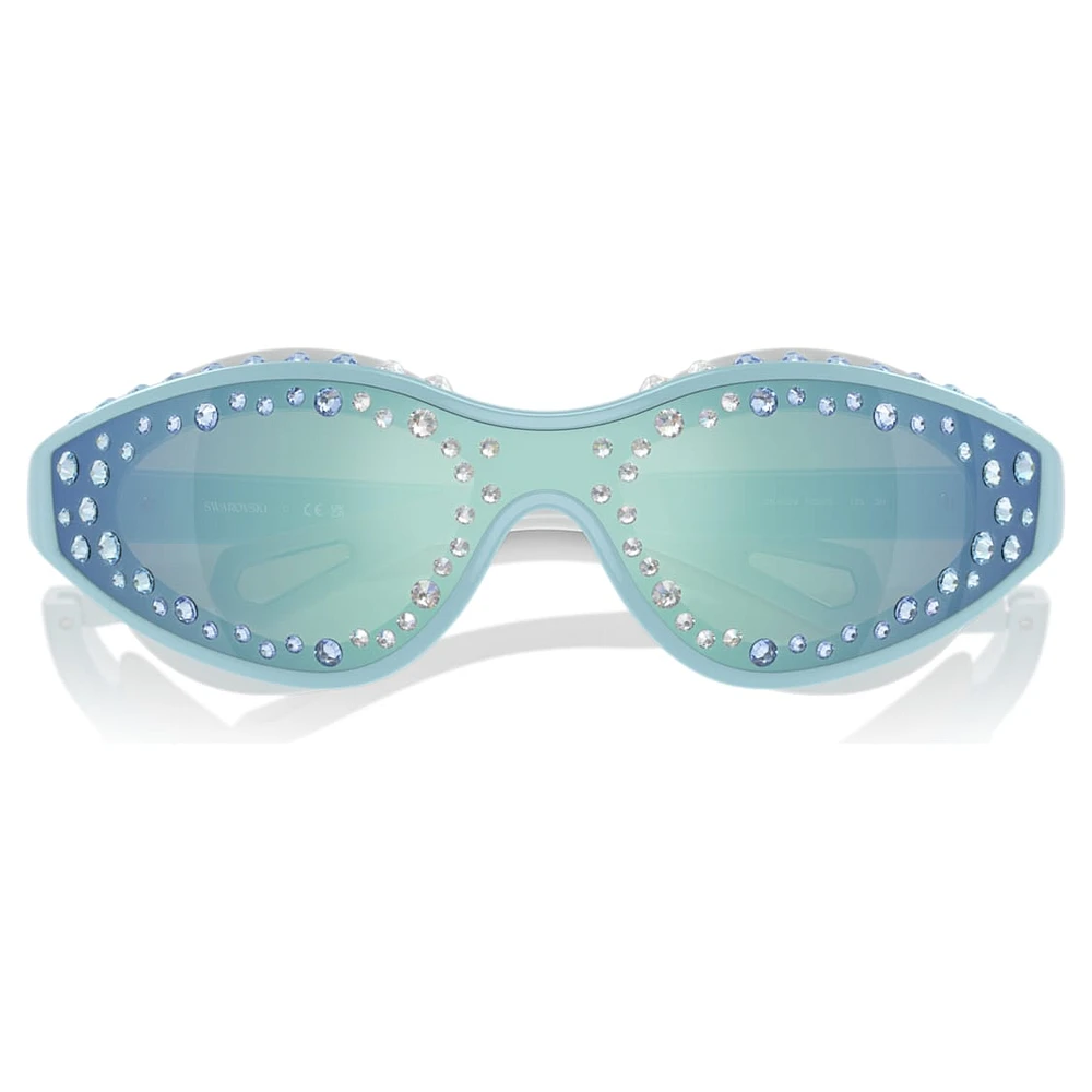 Sunglasses, Swimming shape, Blue by SWAROVSKI