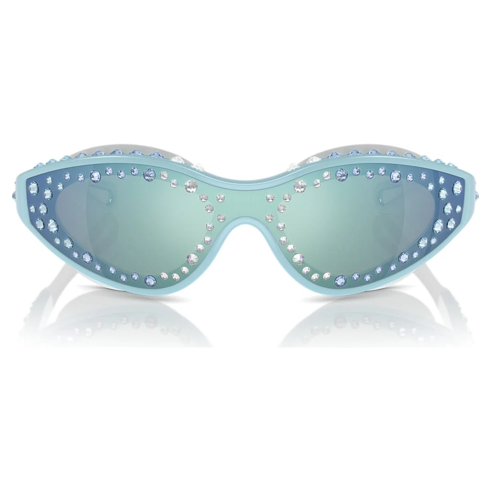 Sunglasses, Swimming shape, Blue by SWAROVSKI