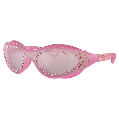 Sunglasses, Swimming shape, Pink by SWAROVSKI