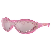 Sunglasses, Swimming shape, Pink by SWAROVSKI