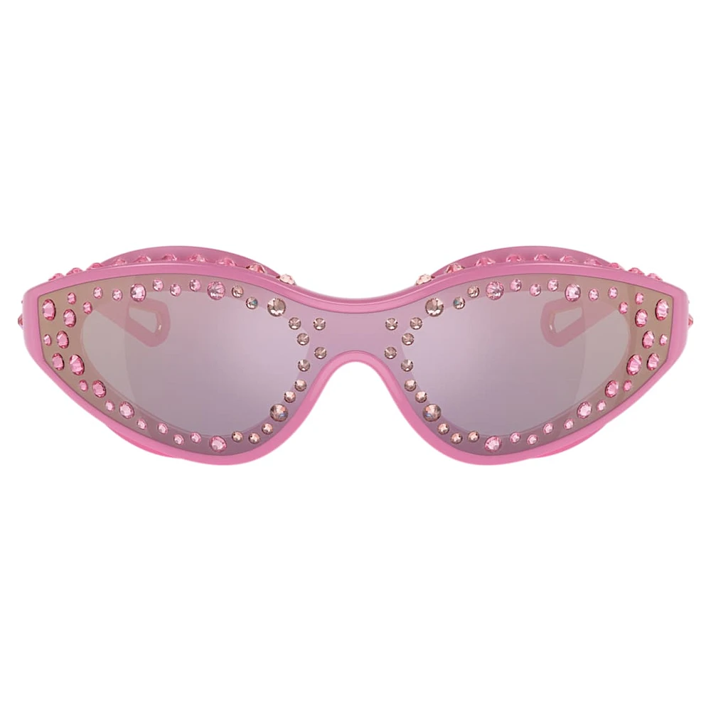 Sunglasses, Swimming shape, Pink by SWAROVSKI