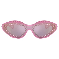 Sunglasses, Swimming shape, Pink by SWAROVSKI