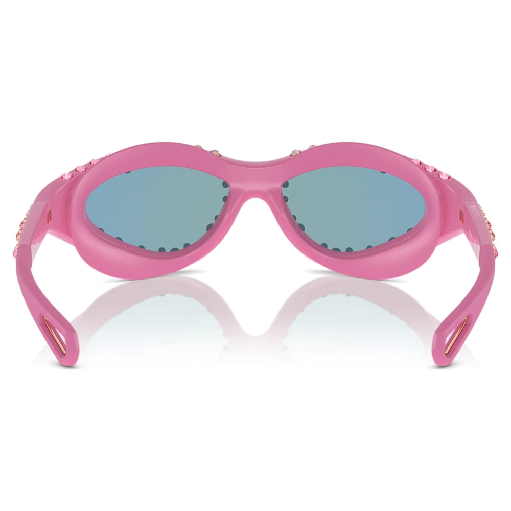 Sunglasses, Swimming shape, Pink by SWAROVSKI