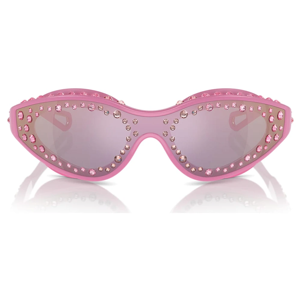 Sunglasses, Swimming shape, Pink by SWAROVSKI