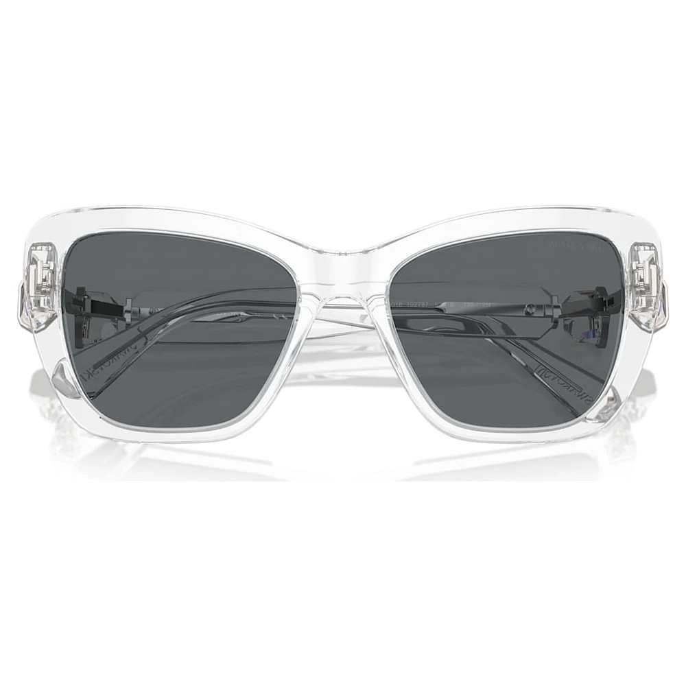 Sunglasses, Square shape, SK6018, White by SWAROVSKI