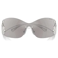 Sunglasses, Mask, Swan, SK7020, Silver Tone by SWAROVSKI