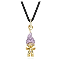Good Luck Trolls pendant, Troll, Purple, Gold-tone plated by SWAROVSKI