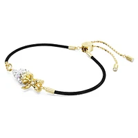Good Luck Trolls bracelet, Troll, White, Gold-tone plated by SWAROVSKI