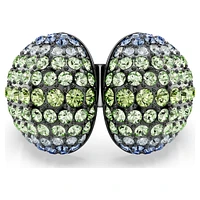 Sublima cocktail ring, Round cut, Multicoloured, Ruthenium plated by SWAROVSKI