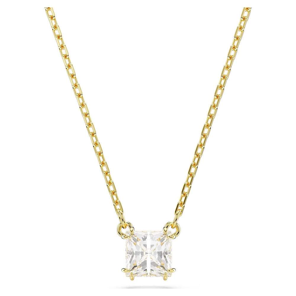 Stilla Attract pendant, Square cut, White
