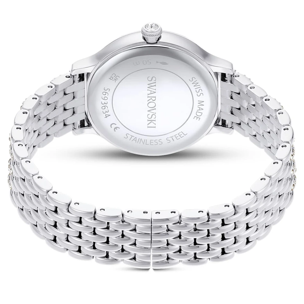 Imber watch, Swiss Made, Metal bracelet, Silver Tone, Stainless steel by SWAROVSKI