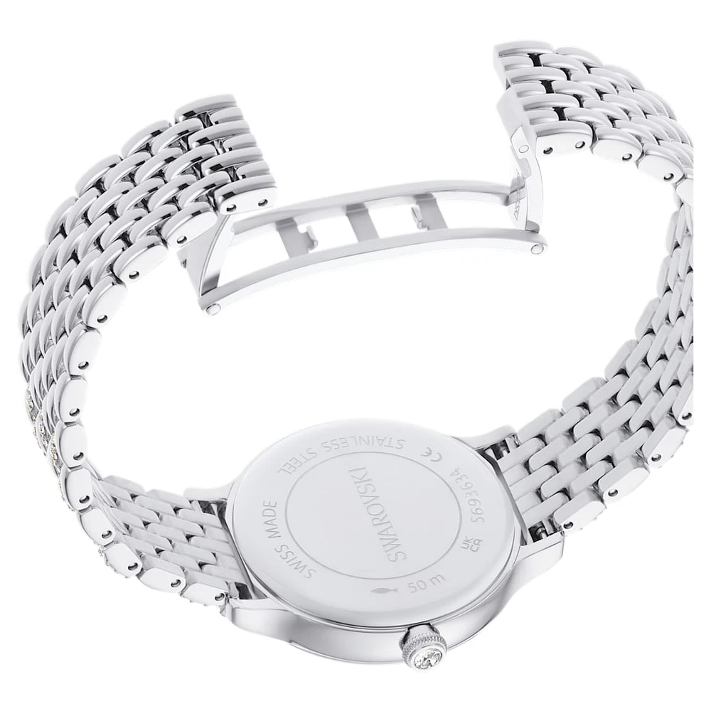 Imber watch, Swiss Made, Metal bracelet, Silver Tone, Stainless steel by SWAROVSKI