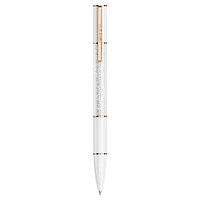 Crystalline ballpoint pen, White, Rose gold-tone plated by SWAROVSKI