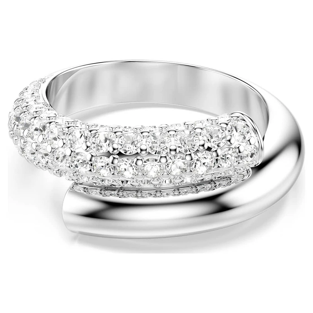 Dextera ring, White, Rhodium plated by SWAROVSKI