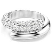 Dextera ring, White, Rhodium plated by SWAROVSKI