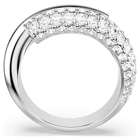 Dextera ring, White, Rhodium plated by SWAROVSKI