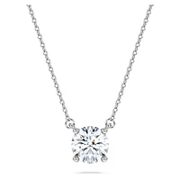 Eternity solitaire pendant, Lab-grown diamonds 1 ct tw, Round shape