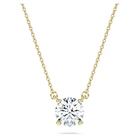 Eternity solitaire pendant, Lab-grown diamonds 1 ct tw, Round shape
