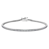 Eternity Tennis bracelet, Lab-grown diamonds ct tw, Round shape