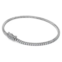 Eternity Tennis bracelet, Lab-grown diamonds ct tw, Round shape