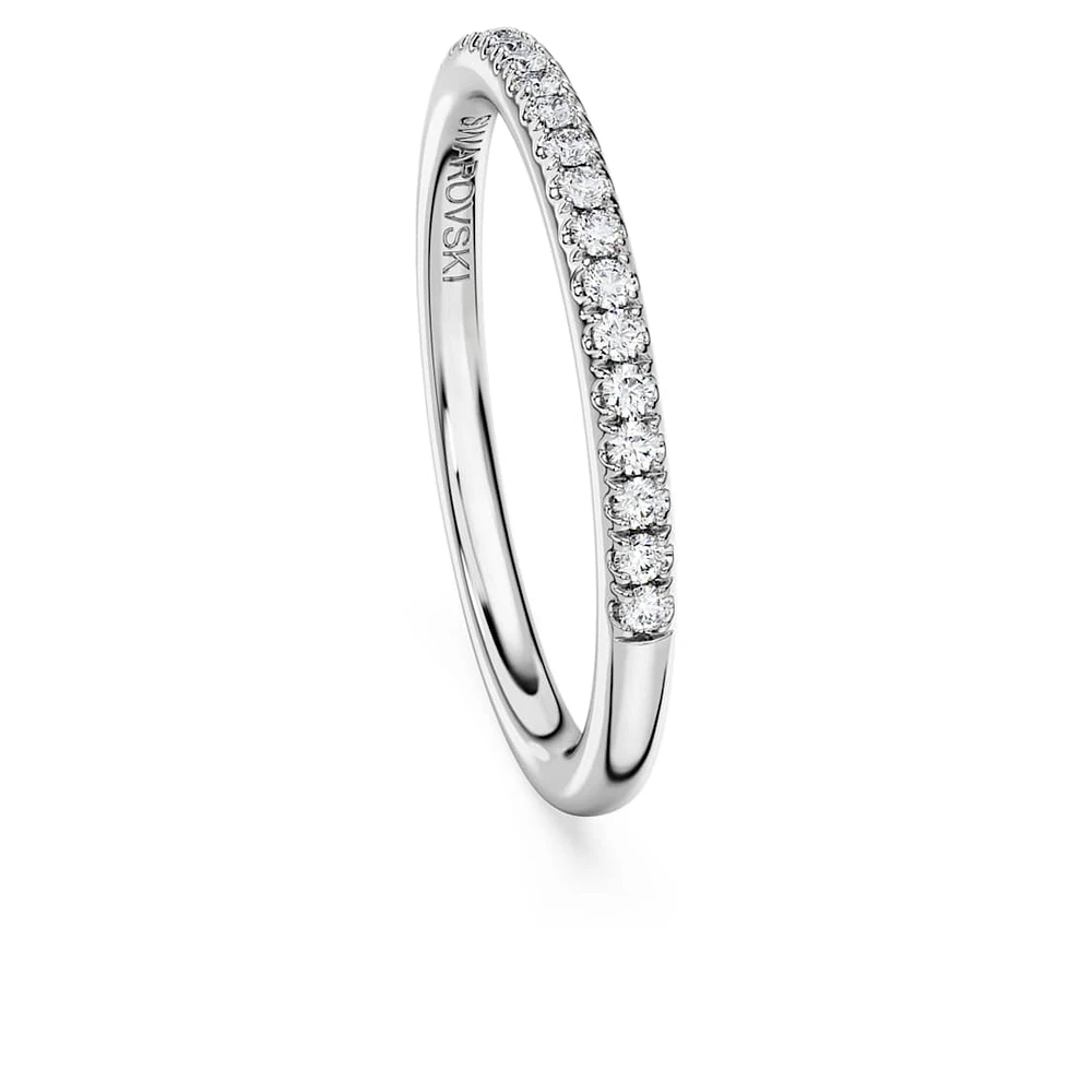 Eternity band ring, Lab-grown diamonds 0.2 ct tw, Round shape, Sterling silver by SWAROVSKI