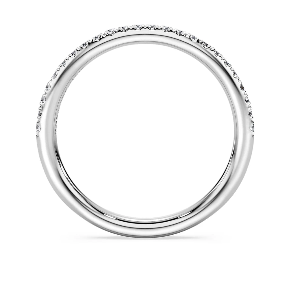 Eternity band ring, Lab-grown diamonds 0.2 ct tw, Round shape, Sterling silver by SWAROVSKI