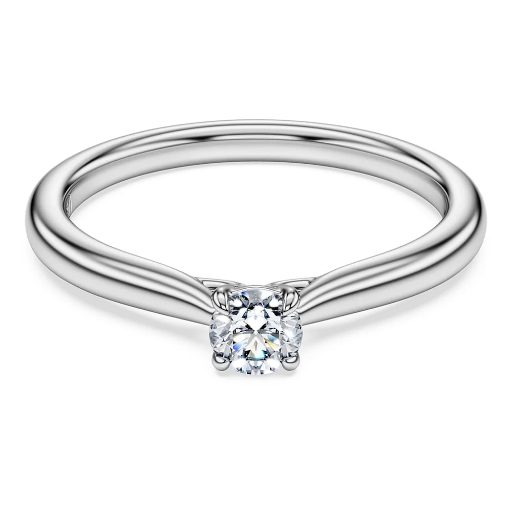 Eternity solitaire ring, Lab-grown diamonds 0.25 ct tw, Round shape, Sterling silver by SWAROVSKI
