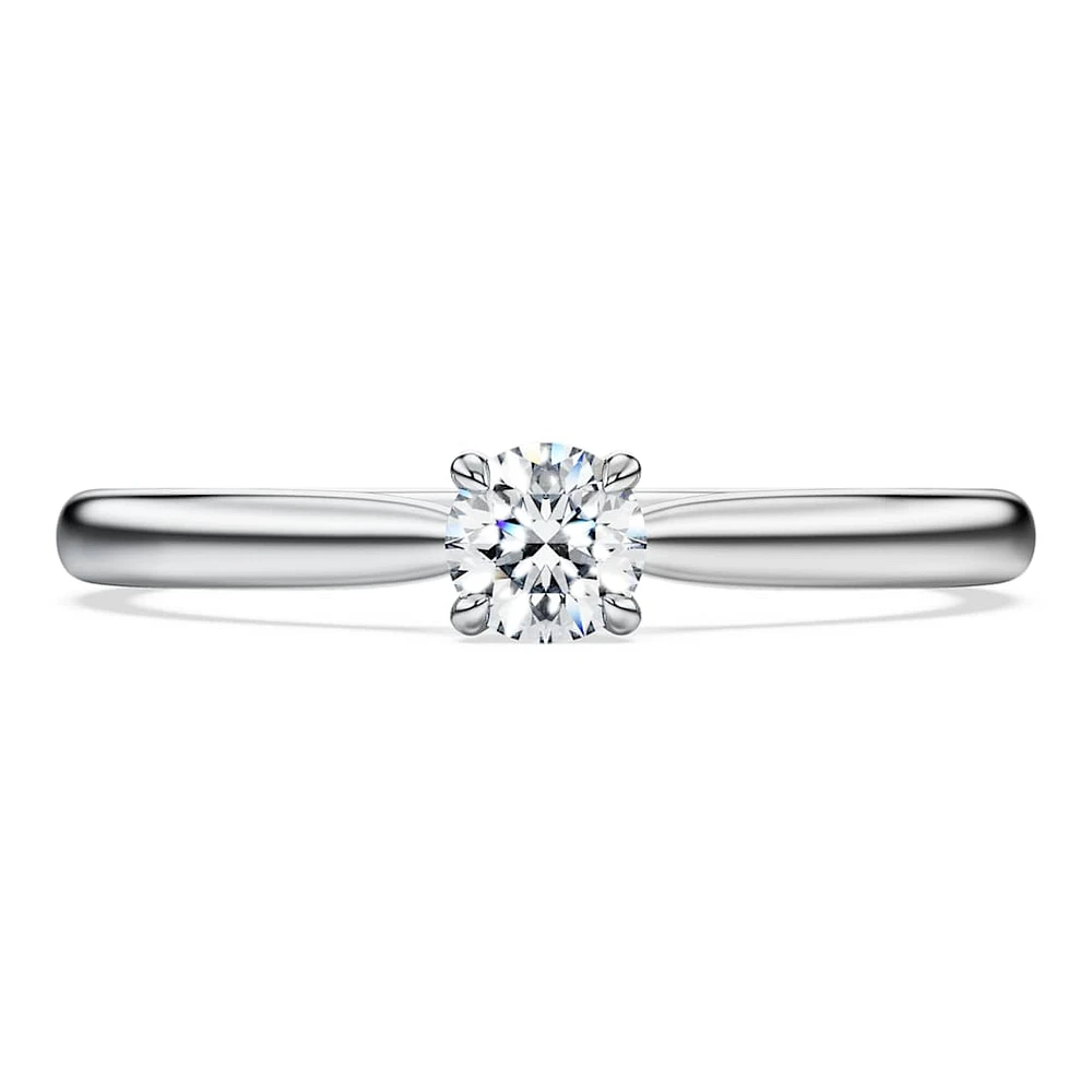 Eternity solitaire ring, Lab-grown diamonds 0.25 ct tw, Round shape, Sterling silver by SWAROVSKI