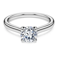 Eternity solitaire ring, Lab-grown diamonds 1 ct tw, Round shape, 14K white gold by SWAROVSKI