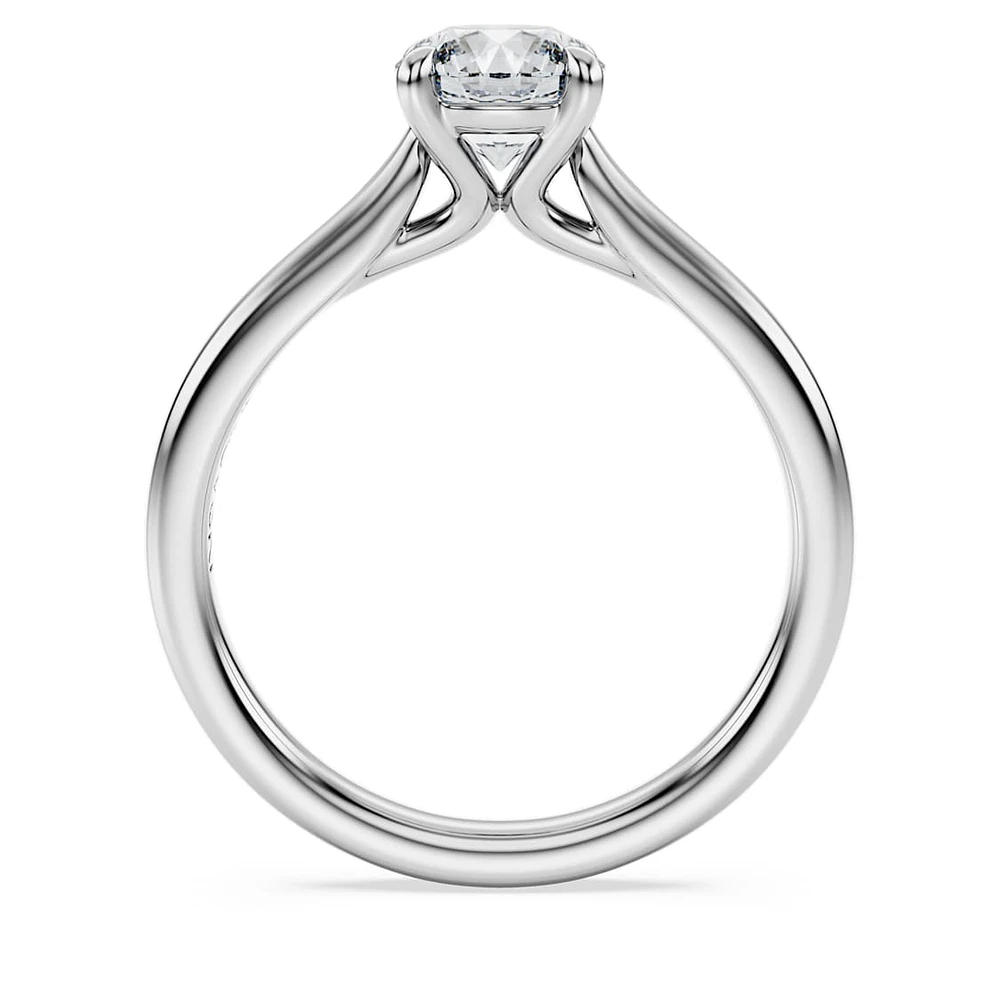 Eternity solitaire ring, Lab-grown diamonds 1 ct tw, Round shape, 14K white gold by SWAROVSKI