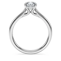 Eternity solitaire ring, Lab-grown diamonds 1 ct tw, Round shape, 14K white gold by SWAROVSKI