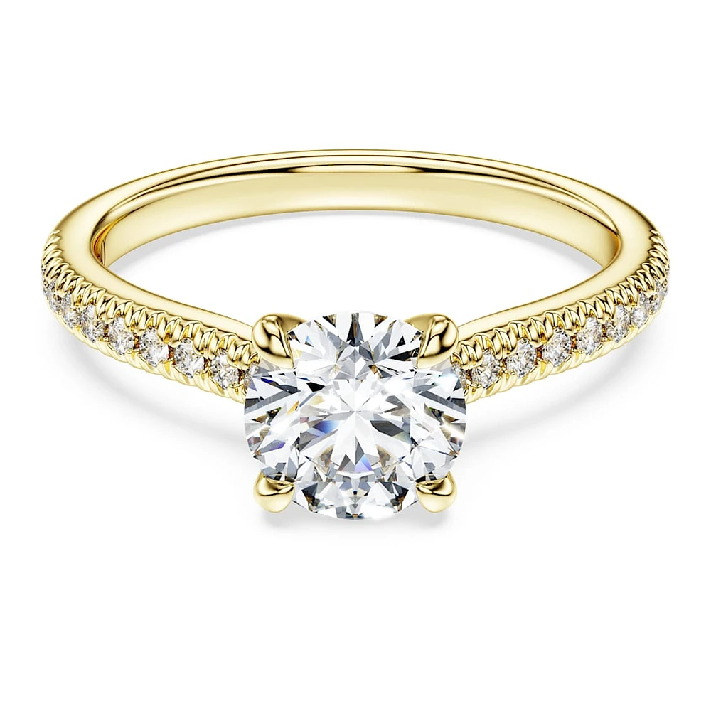 Eternity solitaire ring, Lab-grown diamonds ct tw, Round shape