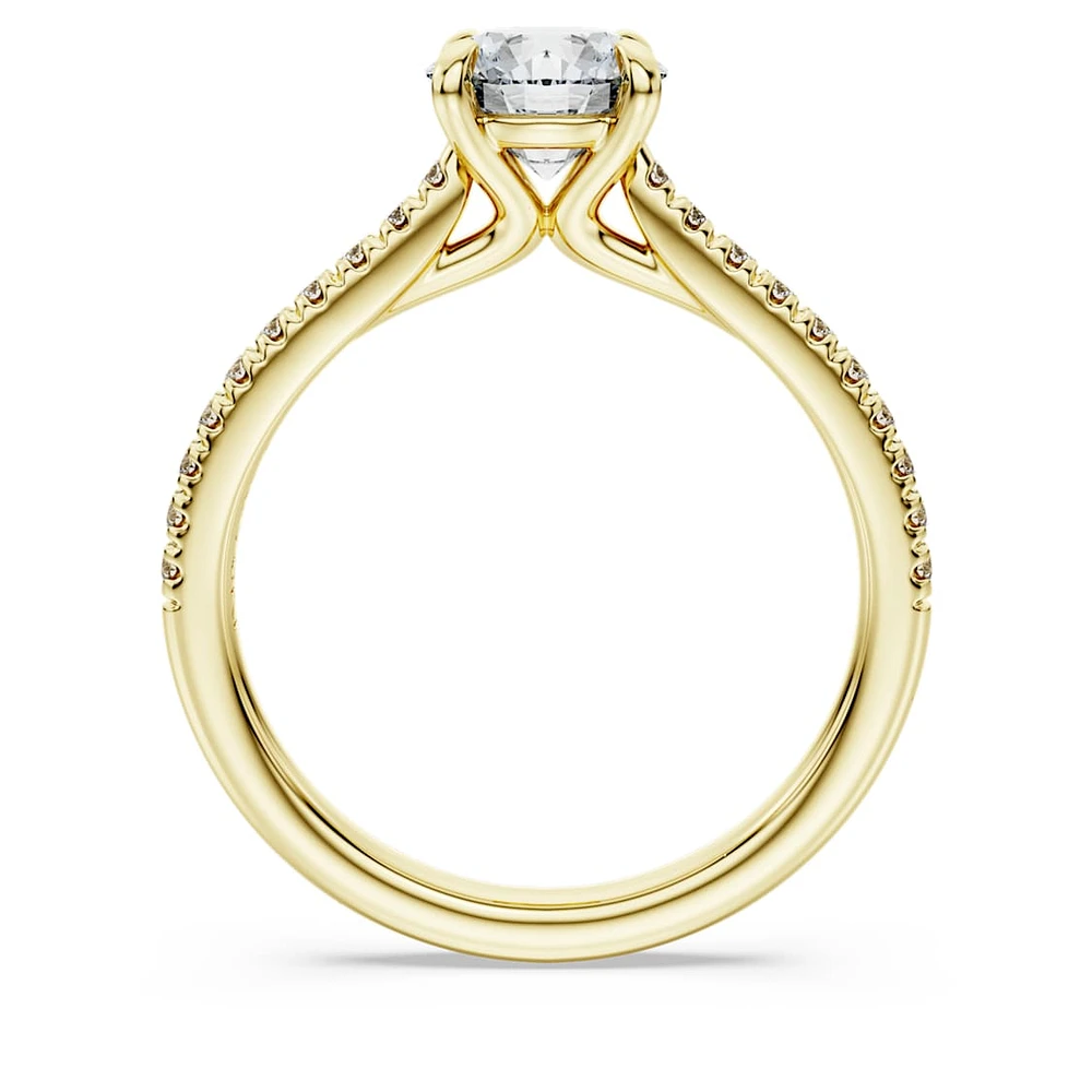 Eternity solitaire ring, Lab-grown diamonds ct tw, Round shape