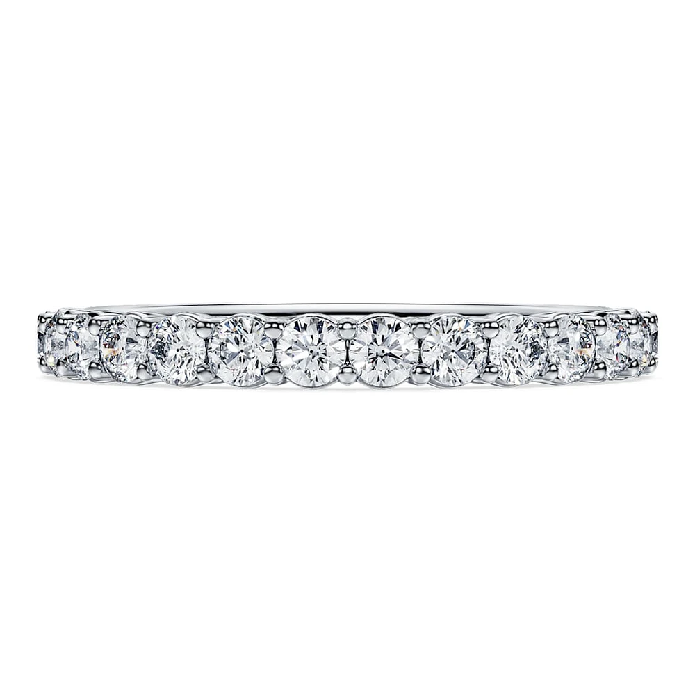 Eternity band ring, Lab-grown diamonds 0.5 ct tw, Round shape, 14K white gold by SWAROVSKI