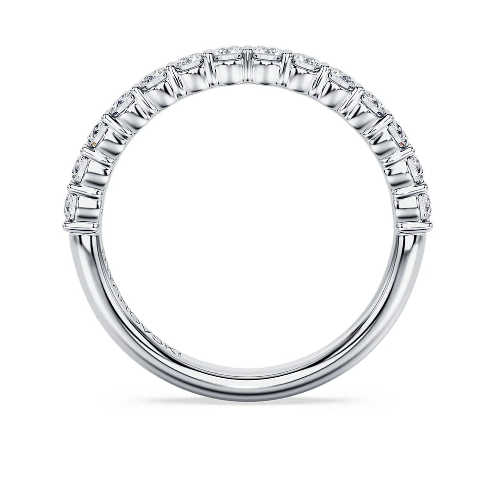 Eternity band ring, Lab-grown diamonds 0.5 ct tw, Round shape, 14K white gold by SWAROVSKI