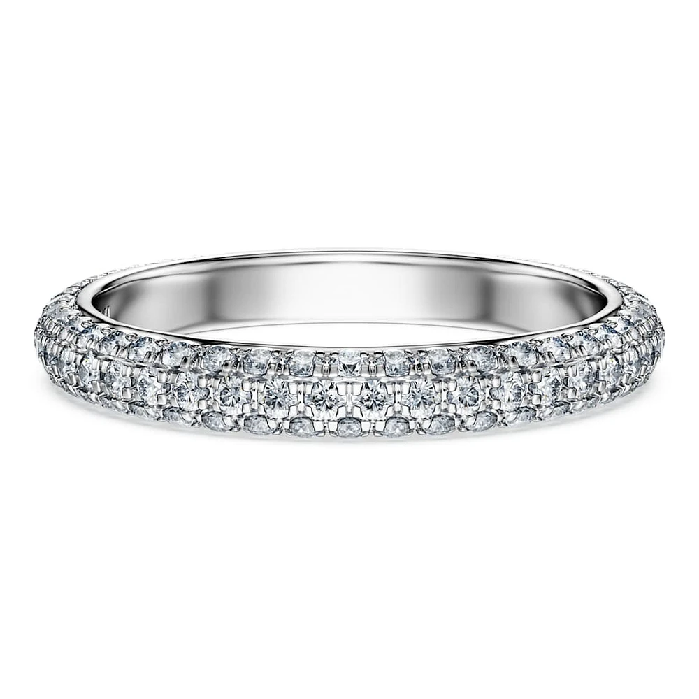 Eternity band ring, Lab-grown diamonds 0.75 ct tw, Round shape, 14K white gold by SWAROVSKI