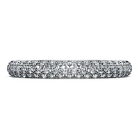 Eternity band ring, Lab-grown diamonds 0.75 ct tw, Round shape, 14K white gold by SWAROVSKI