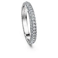 Eternity band ring, Lab-grown diamonds 0.75 ct tw, Round shape, 14K white gold by SWAROVSKI