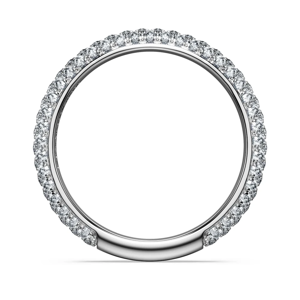 Eternity band ring, Lab-grown diamonds 0.75 ct tw, Round shape, 14K white gold by SWAROVSKI