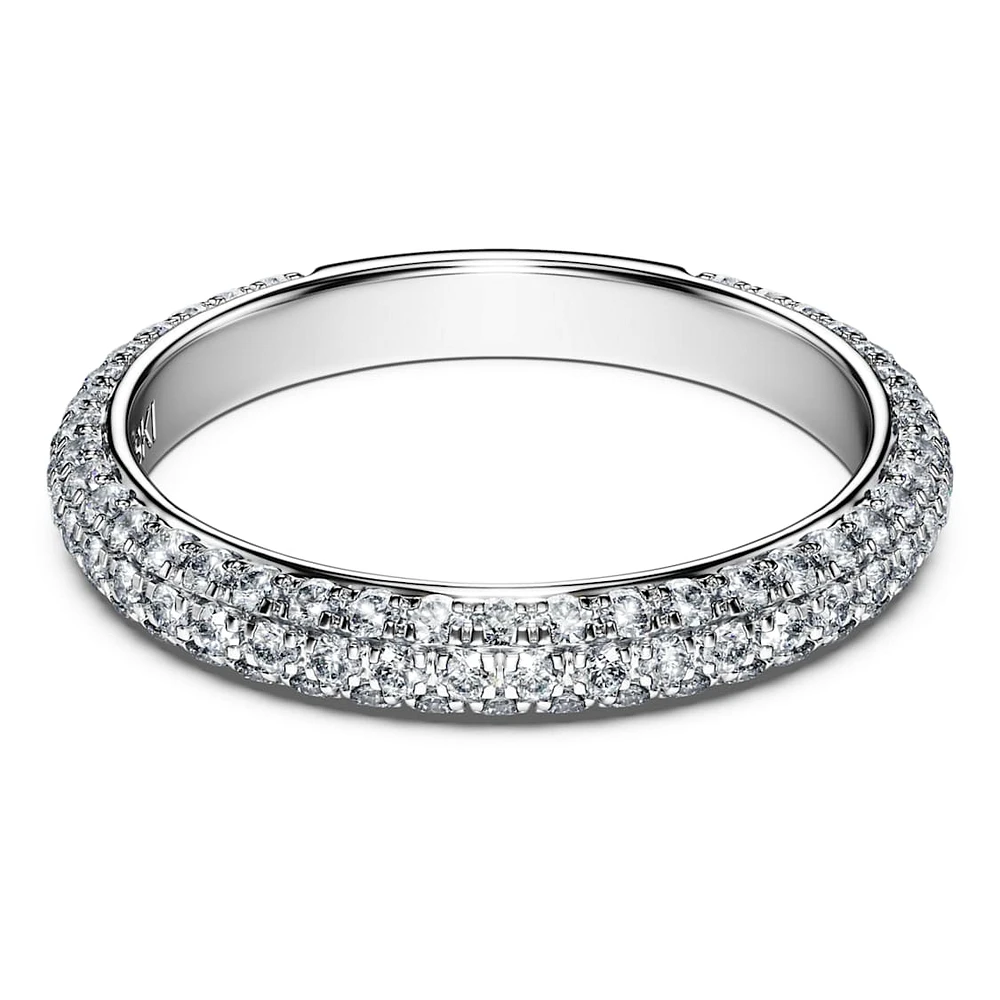 Eternity band ring, Lab-grown diamonds 0.75 ct tw, Round shape, 14K white gold by SWAROVSKI
