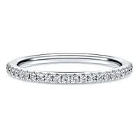 Eternity band ring, Lab-grown diamonds ct tw, Round shape